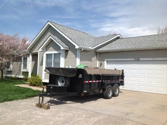 Roof after tear off and completed