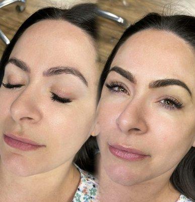 Ombre Powder brow (before and after)