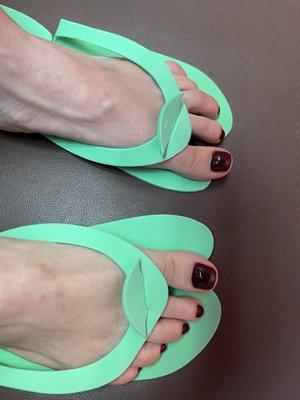 Gel pedicure