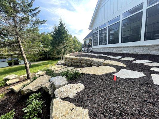 amazing natural retaining
 walls