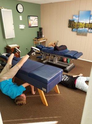 It can get a little crazy!  This family loves Chiropractic!