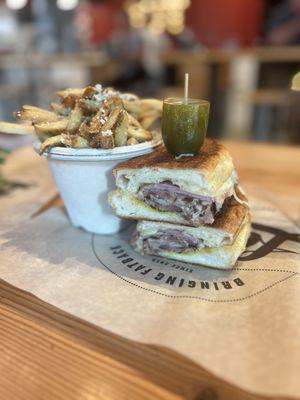 Parmesan Fries & Smokey Cubano