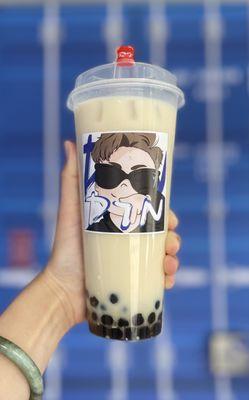 Jasmine Milk Tea with boba