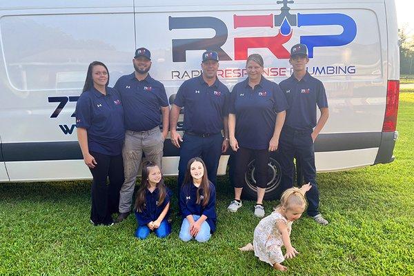 The Rapid Response Plumbing team. We're a local, family business!