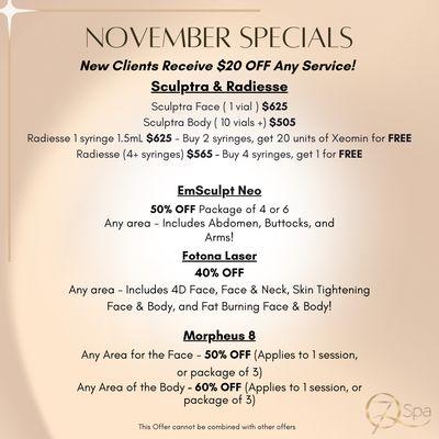 November Specials