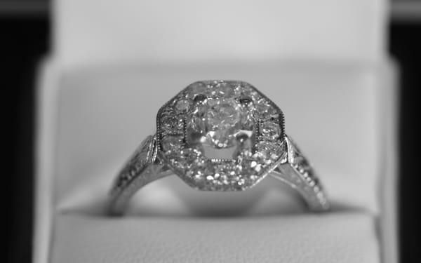 To This A Beautiful Custom Ring Made With Diamonds From Old Jewelry