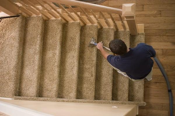 We use exquisite detail while cleaning our customers stairs.