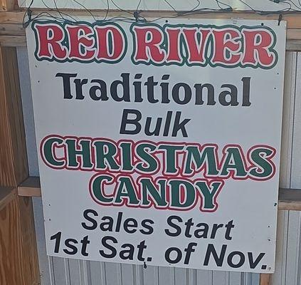 Candy Sales Sign!