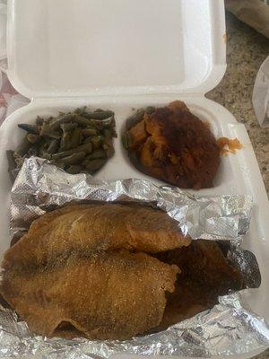 Tilapia dish with sides