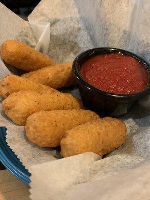 From my first visit, the mozzarella sticks.