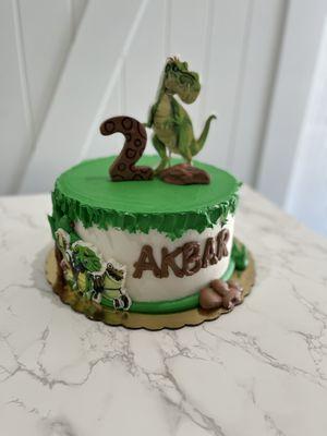 Dinosaur cake, 2nd birthday cake