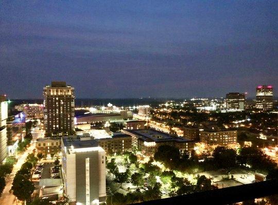 Nice view at night from our 18th floor condo.