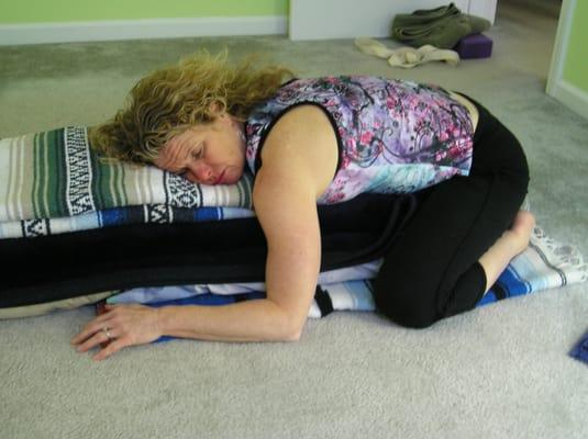 Curriculum and DVD includes class in Restorative Yoga