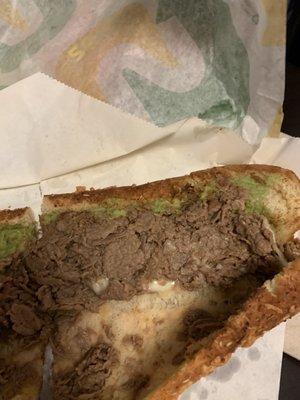 Crappy sandwich from subway