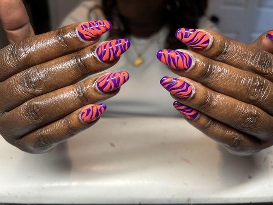 Physchodellic 3d Sugar Nails