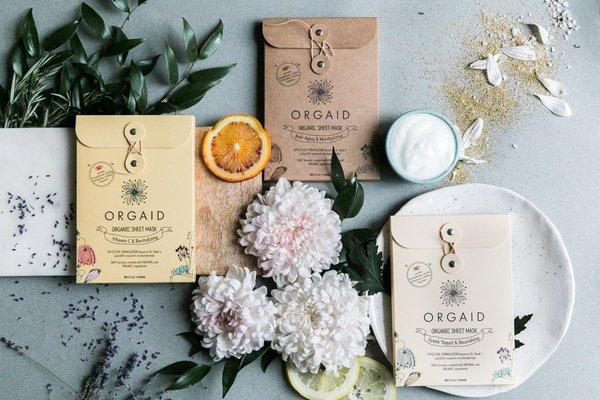 Orgaid Organic Product line for skin care services