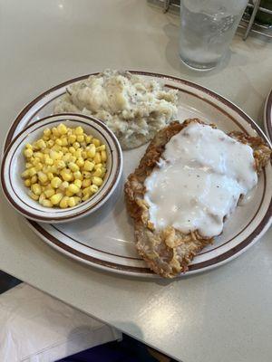 Chicken fried steak yummy