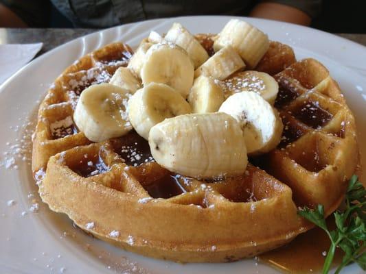 Waffle with bananas foster!