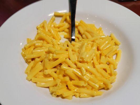 Mac and Cheese from the Kid's Menu