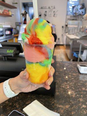 Rainbow Italian Ice