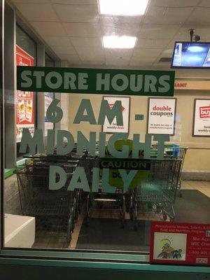 Misleading business hours