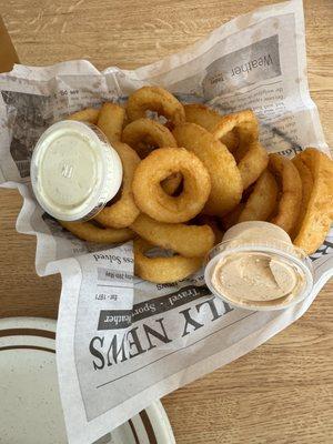 Tasty onion rings.