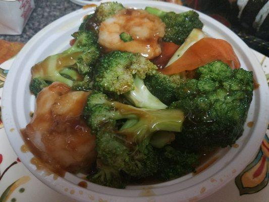 shrimp & broccoli