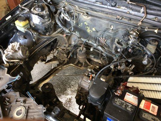 Replacing the engine with a low mileage Japanese