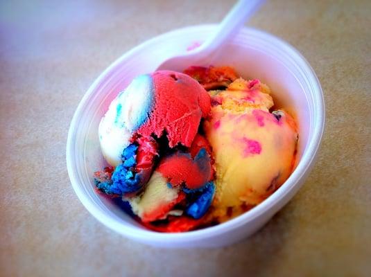 Delicious Sherman's Ice Cream: Superman & Cotton Candy Confetti