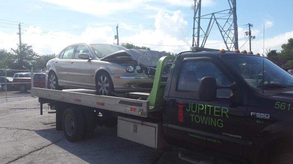 Even if you have a fender bender Jupiter Towing will save you money