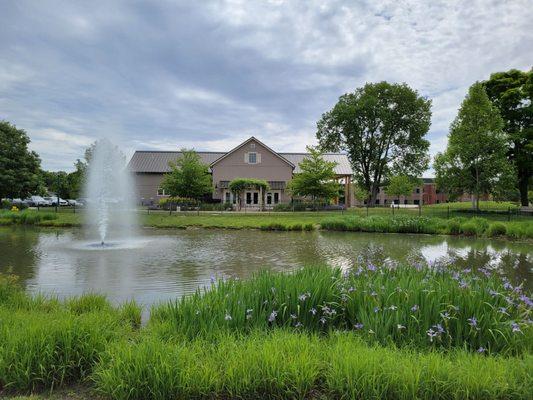 Fishing pond and historic barn