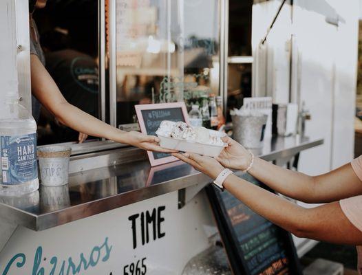 Friendly service and fresh churros!