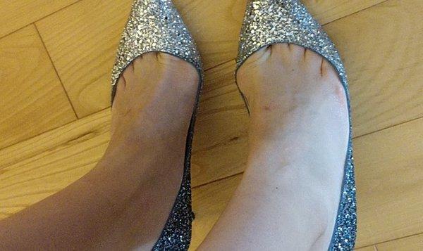 Party for my feet. Note the ombre effect, silver to blue