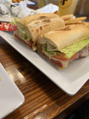 Hot Italian sandwich