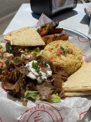 Chicken Shawarma & Gyro Platter