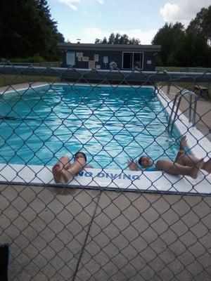 The best shot of the pool I have, again it is heated and the kids loved the depth.  They really enjoyed it.