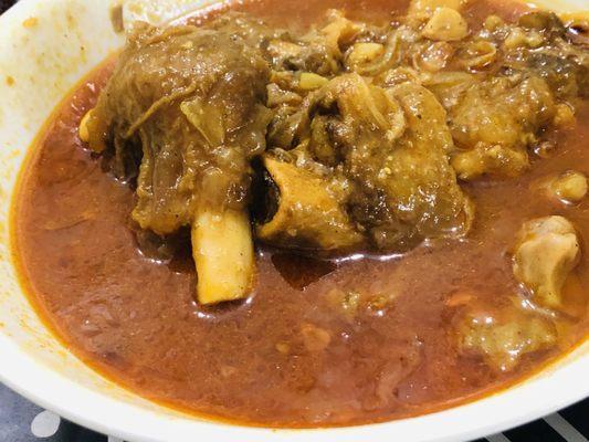 Goat legs curry.