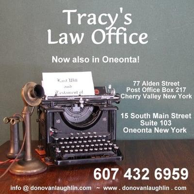 Tracy's Law Office ~ (607) 432 - 6959