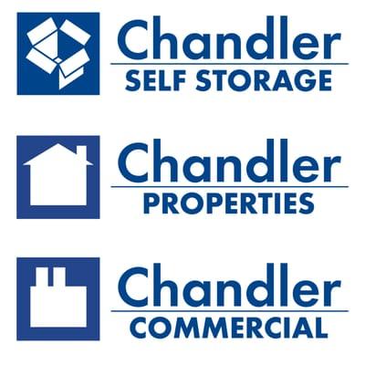 Logos for Chandler Properties divisions