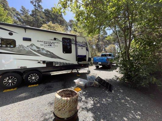 Very private and clean camping spot. It's super quiet and dark at night.