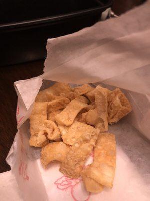 Fried wontons for the soup!