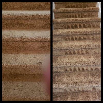 before and after carpet cleaning  kennesaw ga