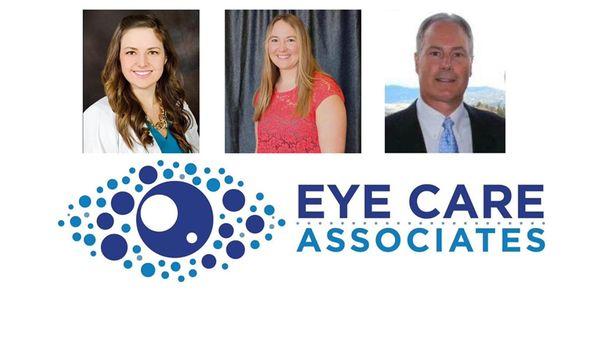 Meet our doctors. Dr. Cassie Martinson O.D., Dr. Trisha Smith O.D., Dr. James T. Koch O.D.