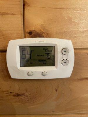 No heat at the entire property May through September