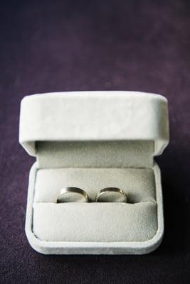 His & Hers custom-made wedding bands