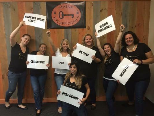 Awesome time at Maine Escape Games for a friends bachelorette! So well done!