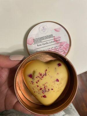 Rose Vanilla Lotion Bar