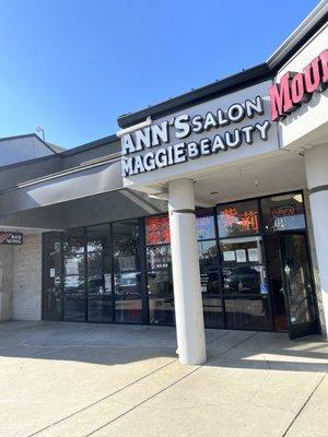 Ann's Salon Store Front, Greenhouse Marketplace Shopping Center, San Leandro, CA.