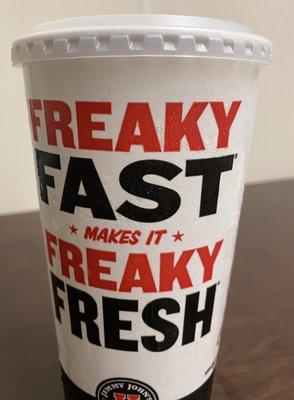 Freaky Fast? Not a chance. I ordered a large, got a regular.