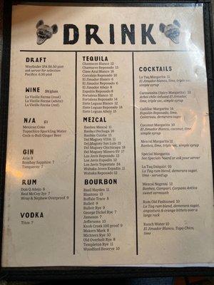 Menu side B